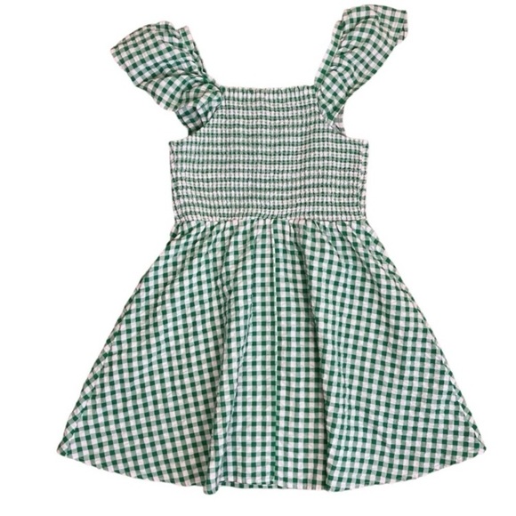 Old Navy Smocked Flutter Sleeve Gingham Mini Dress Fit and Flare Cottagecore M - Picture 11 of 15